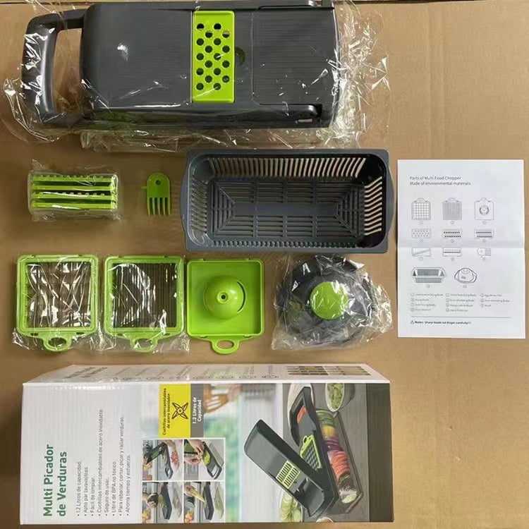 🥒 Cortador de Verduras | Multiusos 12 en 1