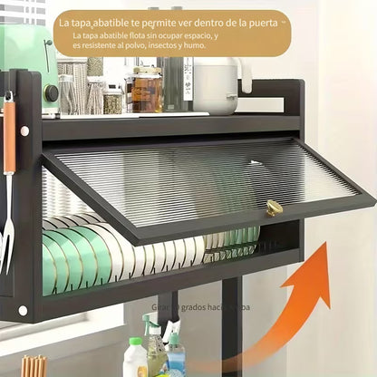 Organizador-Escurridor De Platos Con Tapa